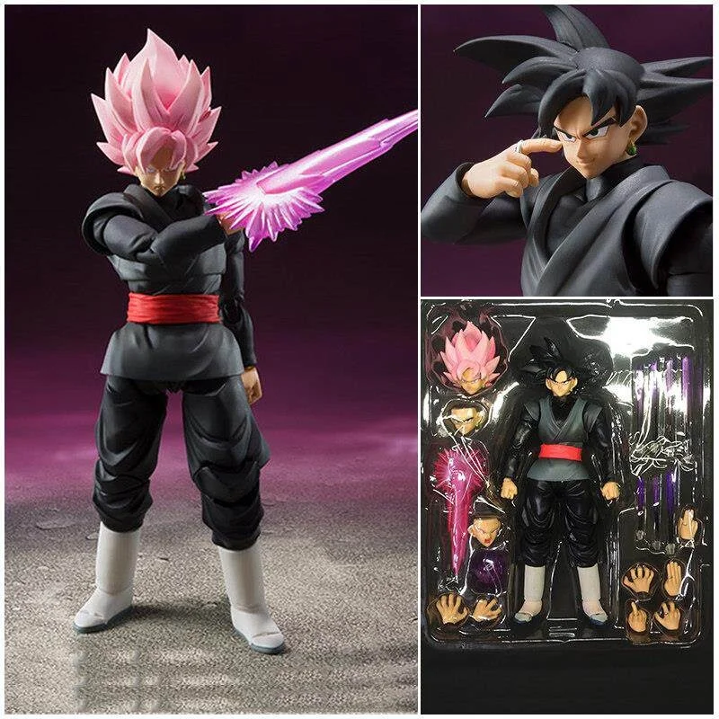 S.H.Figuarts Dragon Ball Super Figure, Goku Black Rosé Zamasu Articulated Collectible Anime Gift