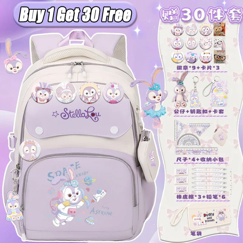 Sanrio Children's Backpack for Girls - 2025 New Model - Cute Starry Bookbag with Large Capacity for Teens - School Backpack