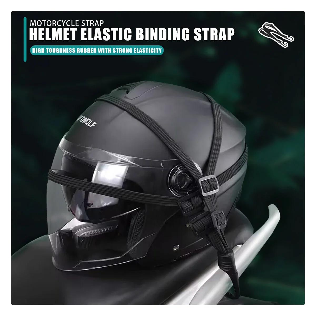 

60/90/120cm Motorcycle Rear Seat Storage Helmet Straps Bag Hooks Luggage Retractable Elastic Rope Fixed Strap Motos Accessories