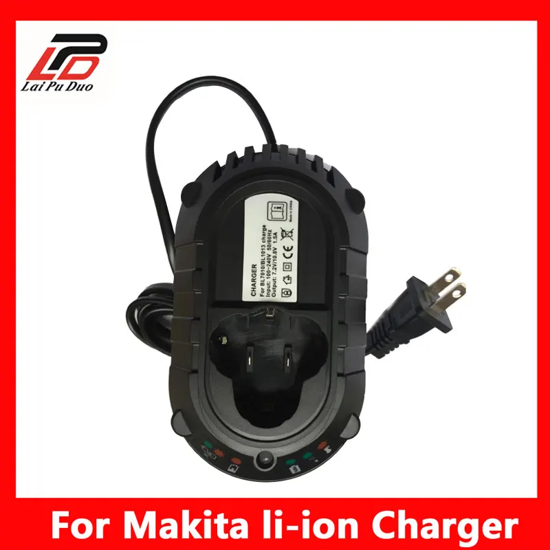 ที่ชาร์จแบตเตอรี่ Li-ion Makita 10.8V BL1013 BL1014แบตเตอรี่ Li-ion เครื่องมือ Bor listrik ไขควง