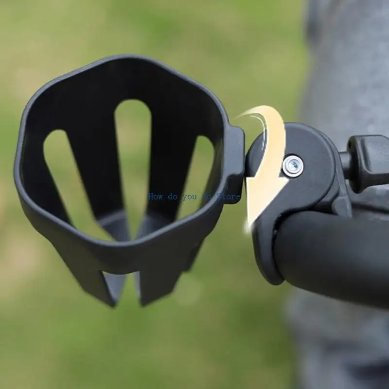 حامل زجاجات سعة كبيرة قابل للتعديل 19QF لعربات الأطفال والدراجة والكرسي المتحرك لا حاجة لأي أداة #5