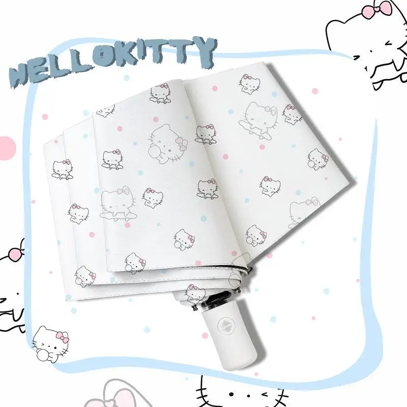 

Parasol Sanrio, зонтик Hello Kitty, милый аниме Kawaii, мультяшный зонтик для девочек, для детей и взрослых, на открытом воздухе, портативный, двойного назначения от дождя и света