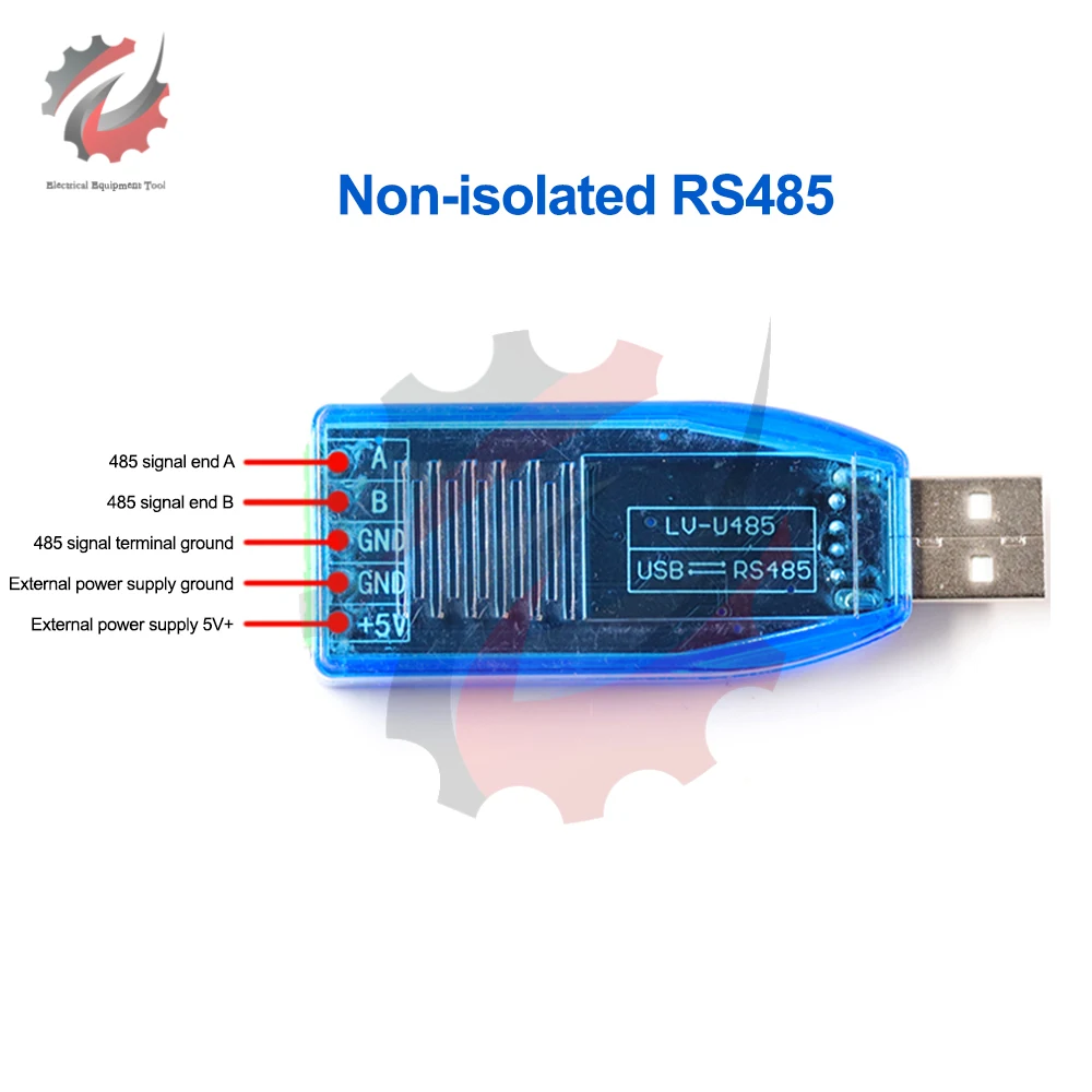 Without Isolated Industrial Grade USB to RS485 Communication Module 5V TVS/ESD Protection Short Circuit Protection CH340