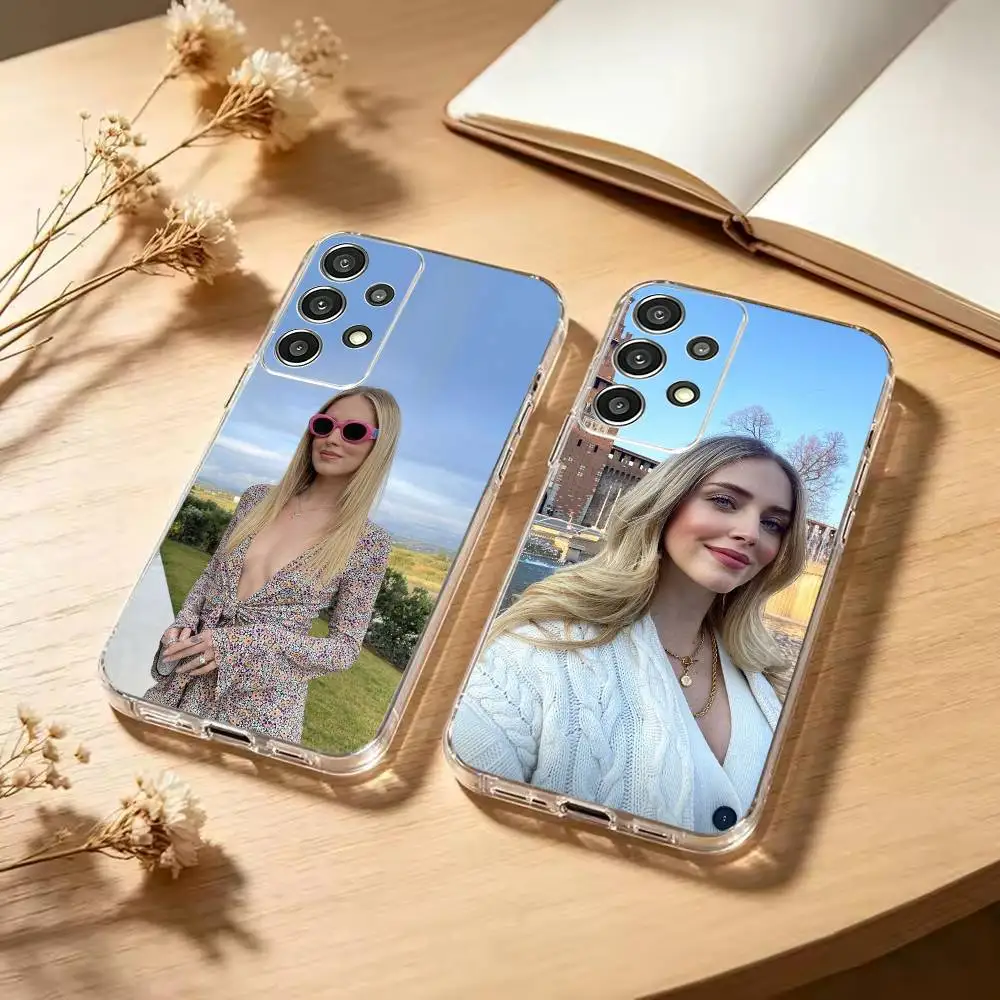 Fashion blogger-Chiaras F-Ferragni  Phone Case Soft Transparent TPU Case For Samsung S25,S24,S21,S22,S23,S30,Ultra,S20,Plus