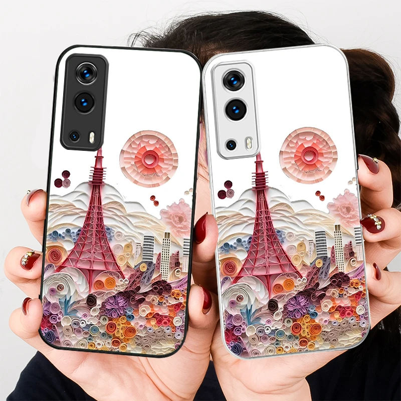 

Red Iron Tower Oil For VIVO Y72 X100 Pro Y55 16 V20 29 V30 X60 Pro Y11s Y20 X80 Pro 5G Y36 4G V23e Tempered Glass Phone Case