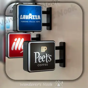 Světové klasické značky kávy Světelný nápis Magnet na ledničku Dekorace na kávovar Arabica Lavazza Illy Modrá láhev Peet's Coffee 10 nejlepší prodej Buzo formule 1 - №1