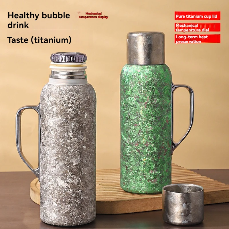 1000 ml pure titanium thermisc - Home Office Hours recensie en prijs
