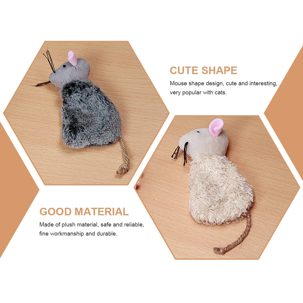 3 Pcs Cat Kangaroo for Indoor Cats Pet Cartoon Animals Shaped Kitten Plush