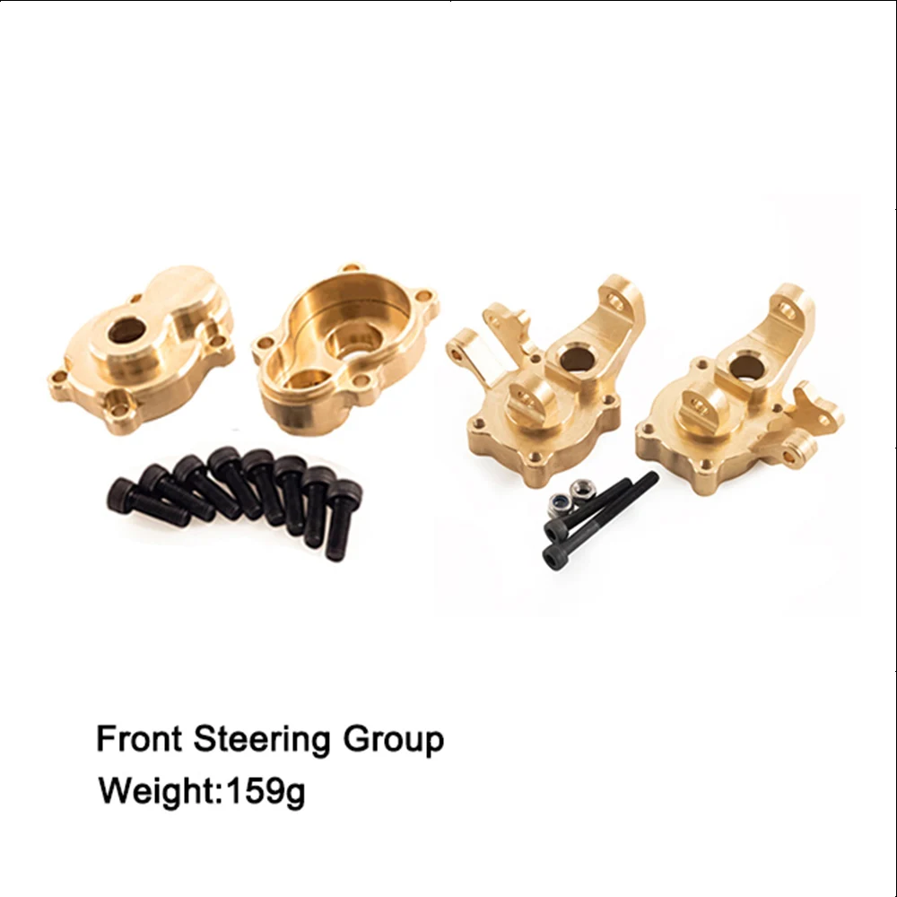 Metal Brass Front Steering Group Rear Axle Mount for 1/10 1/8 RC Crawler Car YK4102 YK4103 YK4082 YiKong Upgrade Accessories