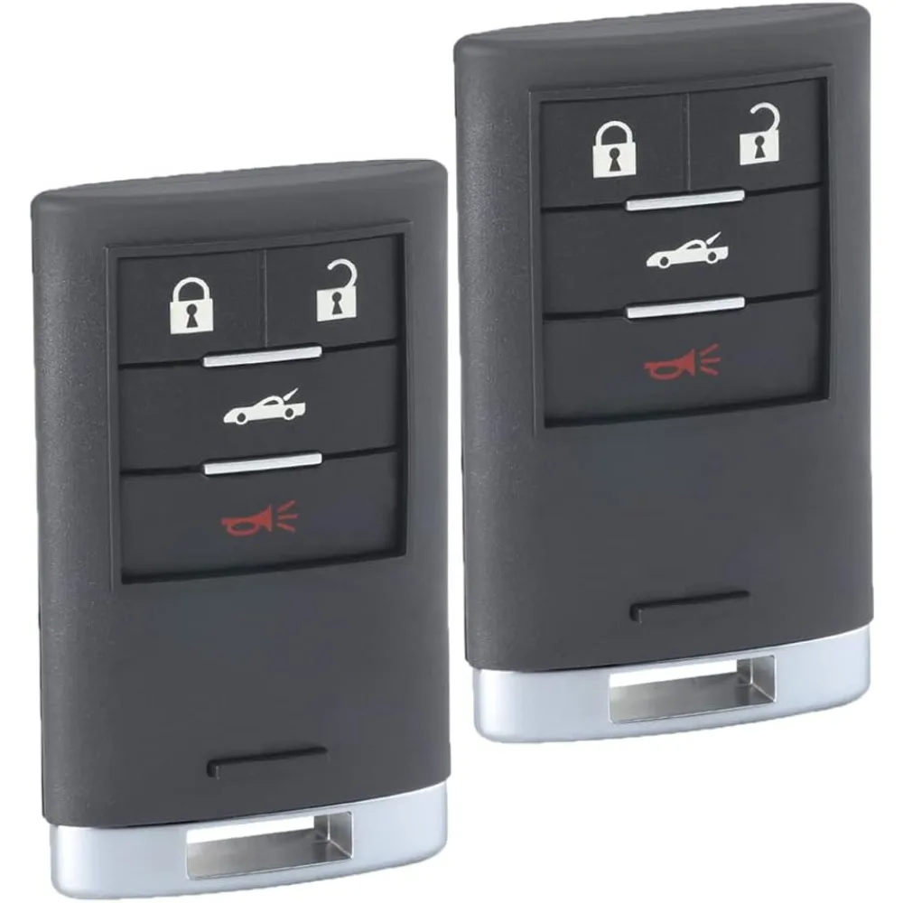 

Pair Smart Key Fob Replacement 4 Button for Chevrolet Corvette 2008-2013,FCC ID M3N5WY7777A,P/N:25926479 25926480
