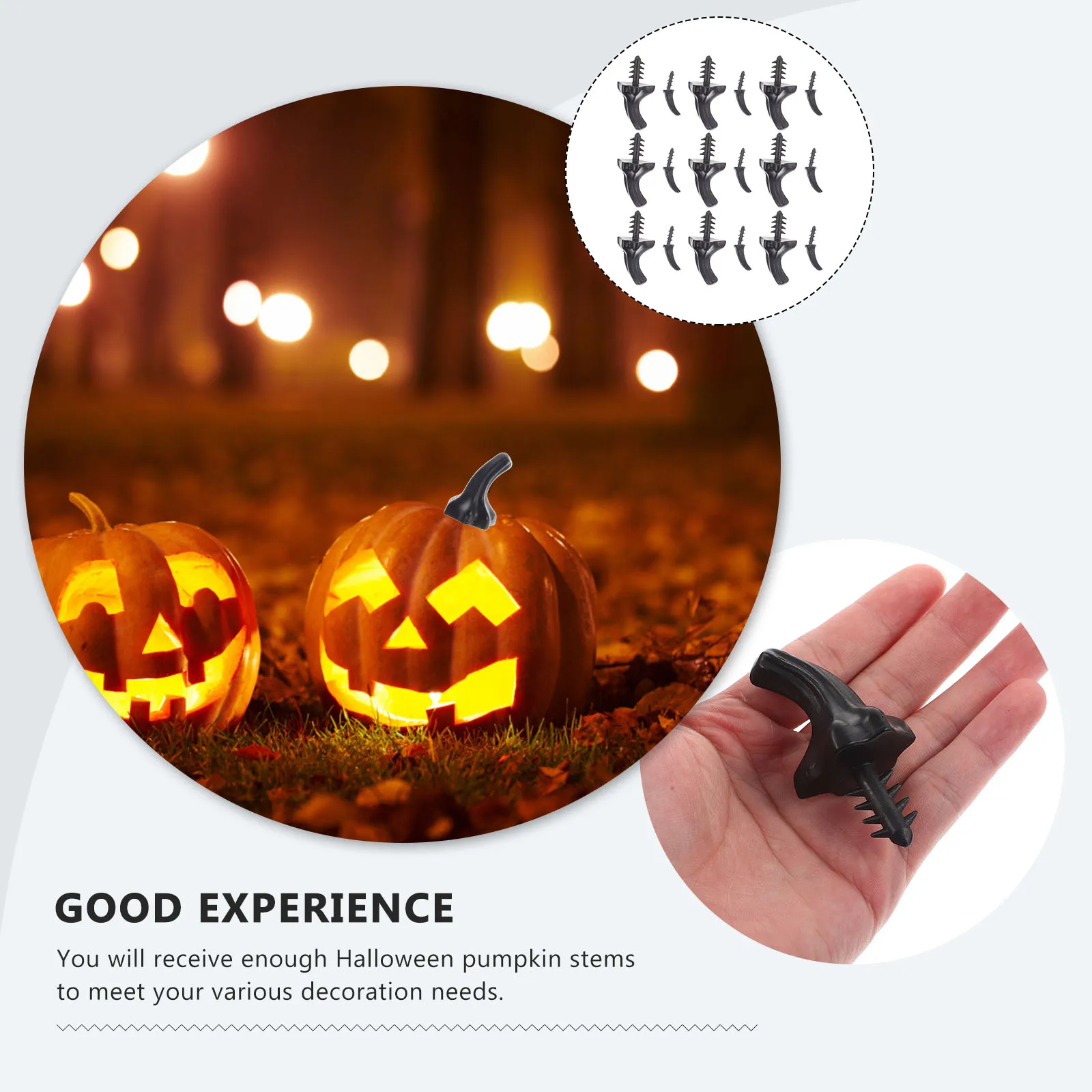 

Plastic Pumpkin Stems for Crafting Accessories DIY Decor Halloween Thanksgiving Harvest Party Faux Stems Crafts