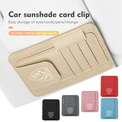 Car Sun Visor Pocket Storage Organizer Interior Accessories For Peugeot 307 308 206 207 208 407 508 5008 106 107 205 4008 301