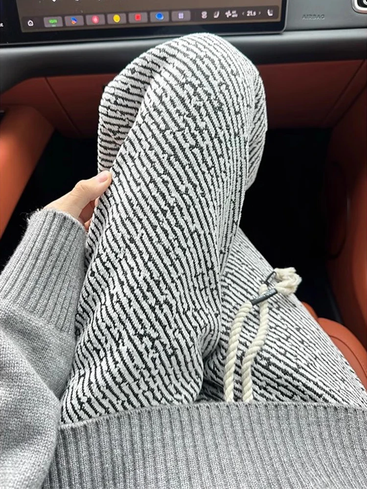 

Мужские трикотажные брюки-джоггеры с цветочным принтом и американской полоской, свободного прямого кроя, из плотной ткани, в стиле Cleanfit, повседневные