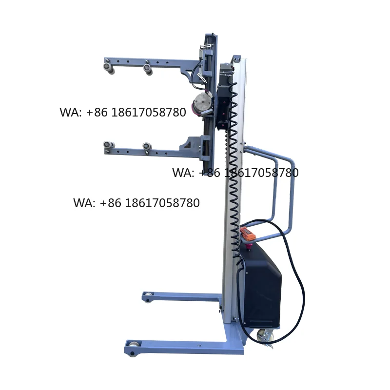 100kg Huize Electric Bale Lifter Barrel Stacker Dumper Lift 1600mm Paper Roll Bale Lifter