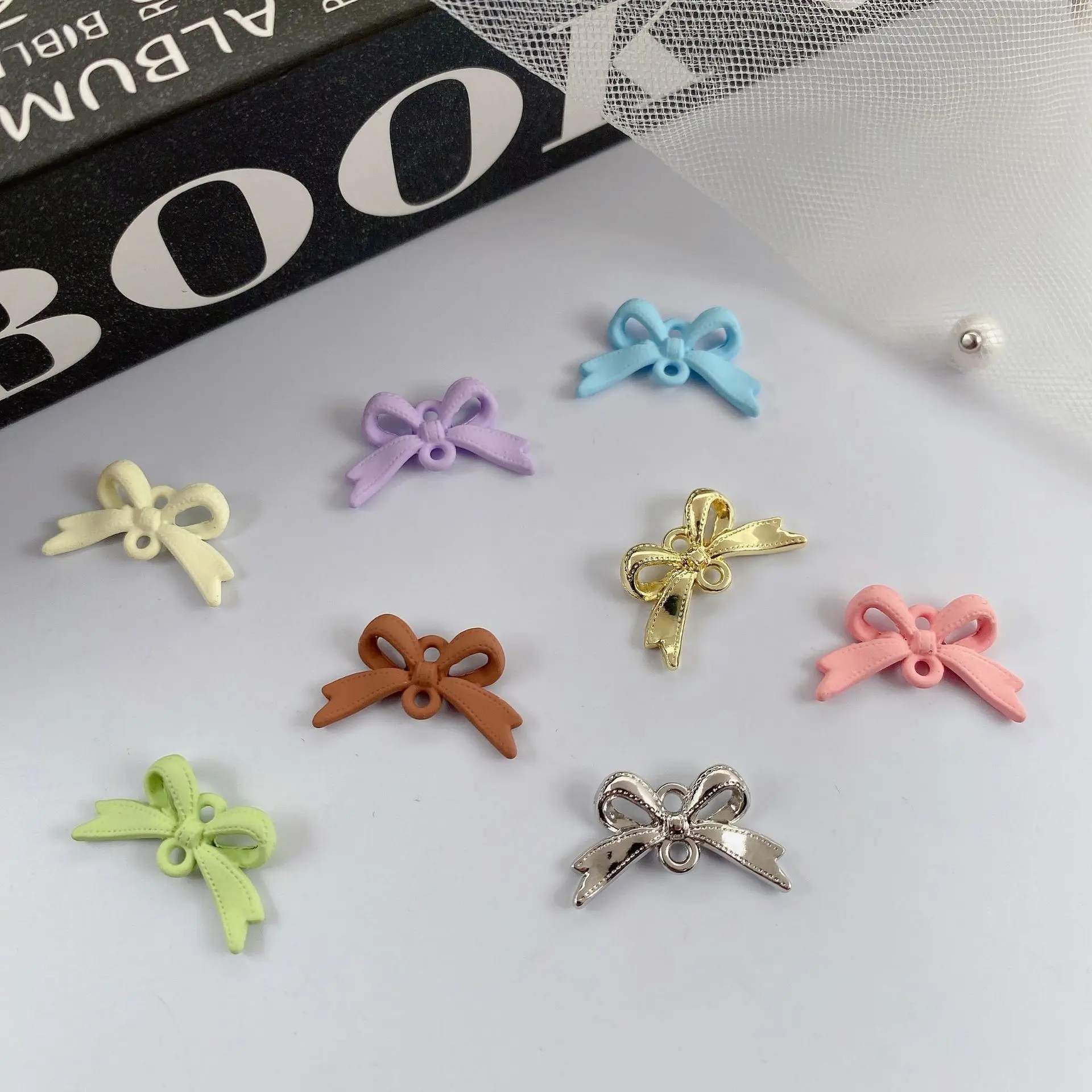 10pcs Butterfly Pendant Connectors Small Size Alloy Pendant Charms Handmade Earrings Connectors Diy Jewlery Making Findings