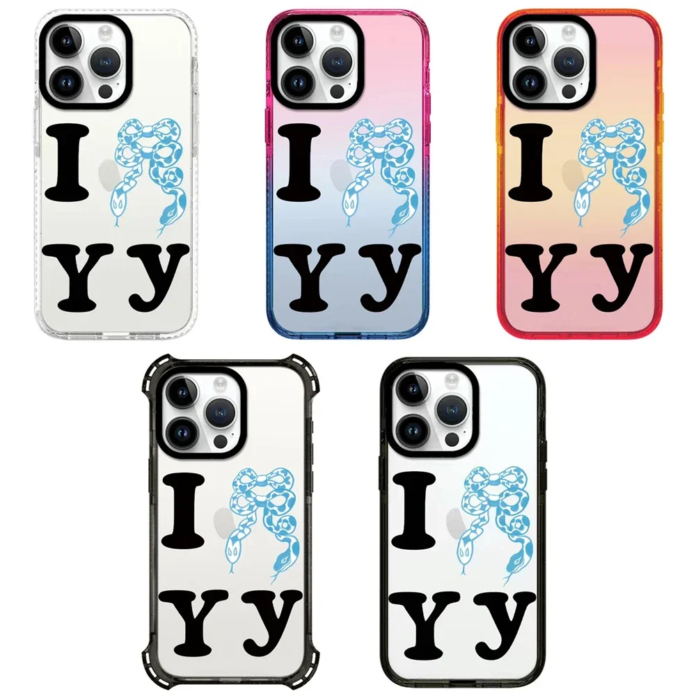 

Snake Knot Acrylic Border Transparent Protective iPhone Case Cover for 16 15 14 13 12 Pro Max Case