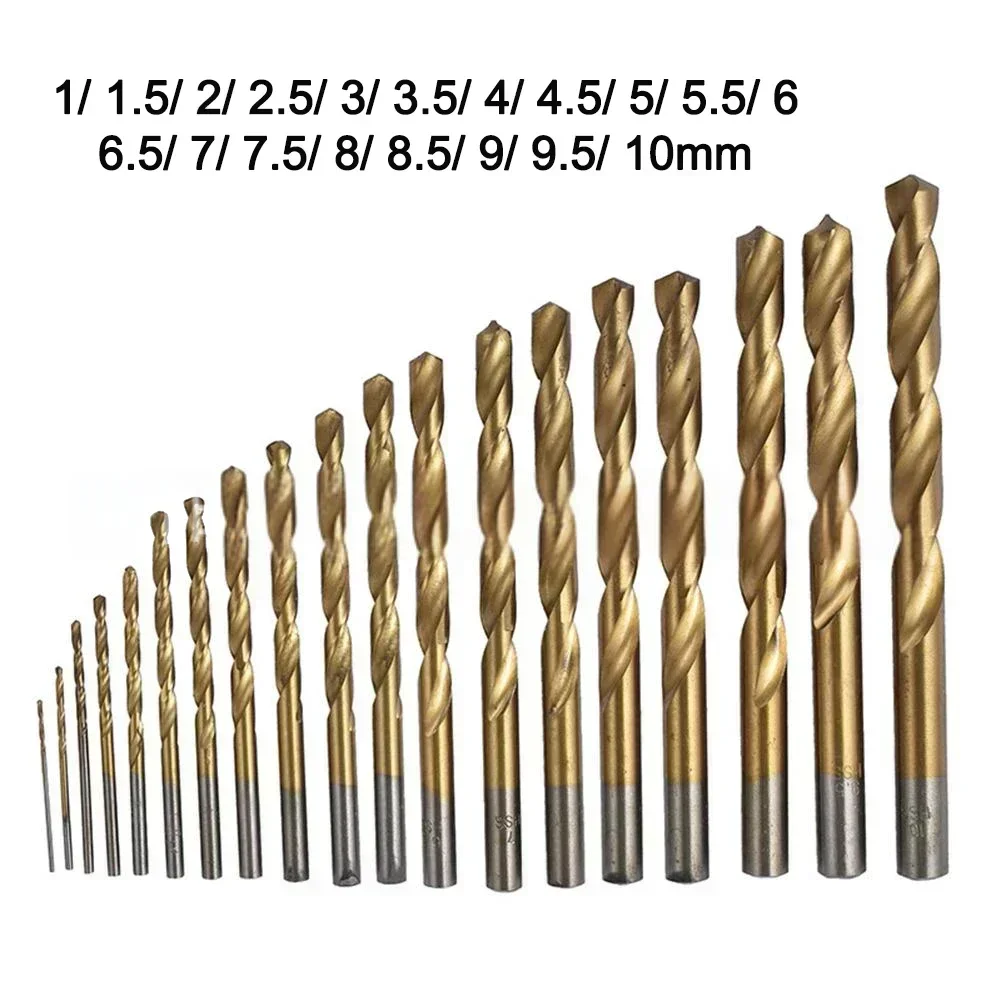 19-delige HSS-boorset 1-10 mm voor boren van 304 roestvrij staal