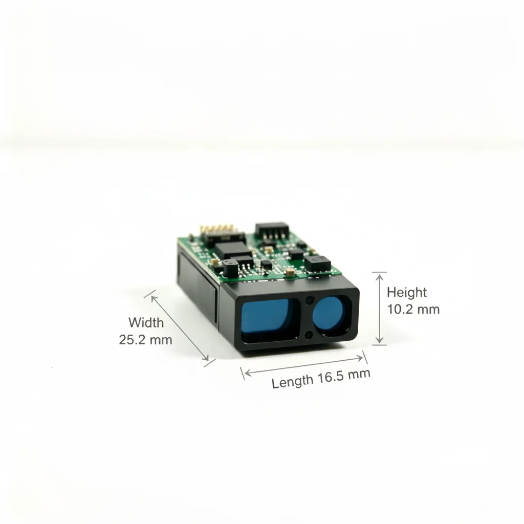905nm, 1200m, 450mW Laser Rangefinder Module Type S200 | 8PIN 0.5mm Pitch Connector
