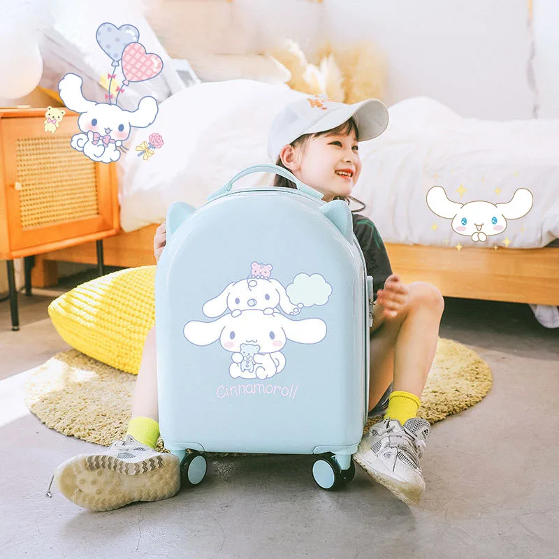 

Anime Sanrios Hello Kittys Cinnamoroll Kids Luggage Cartoon Suitcase Universal Wheel Women Travel Password Boarding Case Gifts