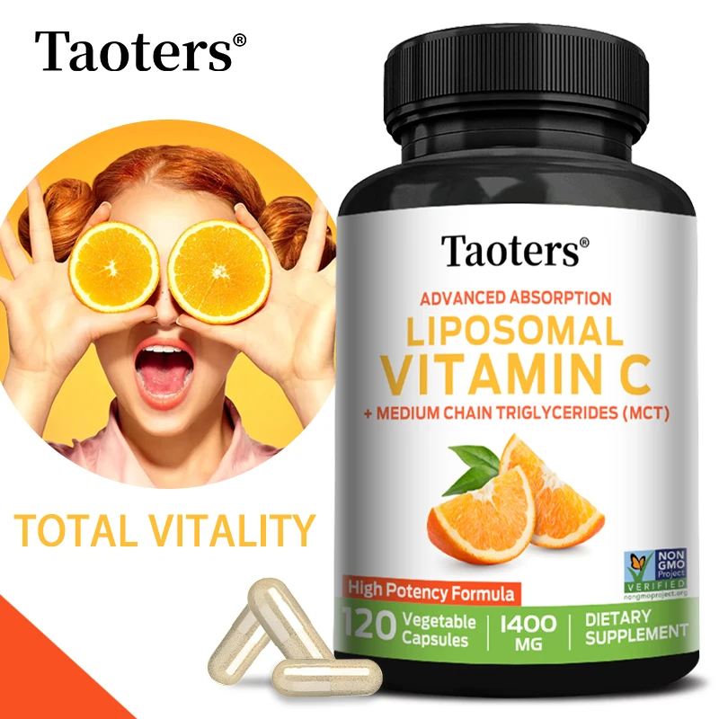 

Liposomal Vitamin C Capsules, High Absorption Antioxidant, Support Immune System Boost Collagen Production Skin Energy Wellness