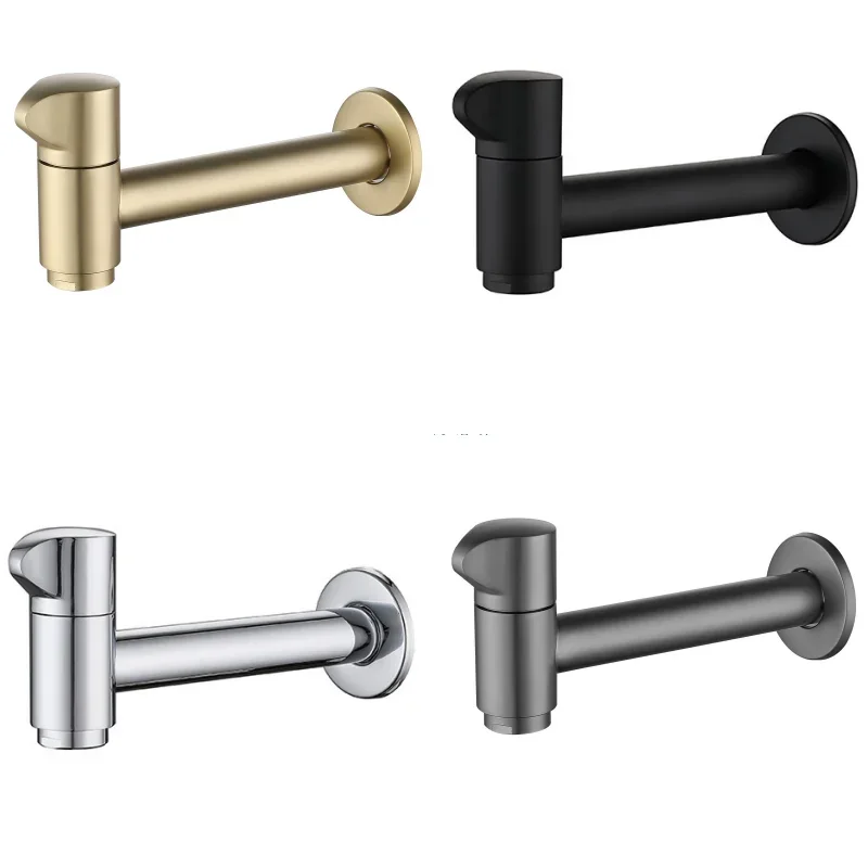Extra Long Polished Chrome Laundry Bathroom Wetroom Kitchen Wall Mounted Brass Sink Faucet Outdoor Cold Water Tap Bibcocks