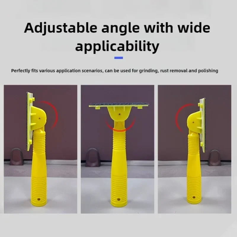 Self Adhesive Sandpaper Holder Durable Handheld Polishing Sander Clip for Woodworking Wall Surface Flocked Strip Abrasive Tools image 3