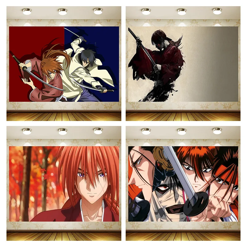 

HIMURA KENSHIN Birthday Party Boy Cartoon Decoration Background Photography backdrop Room Decoration