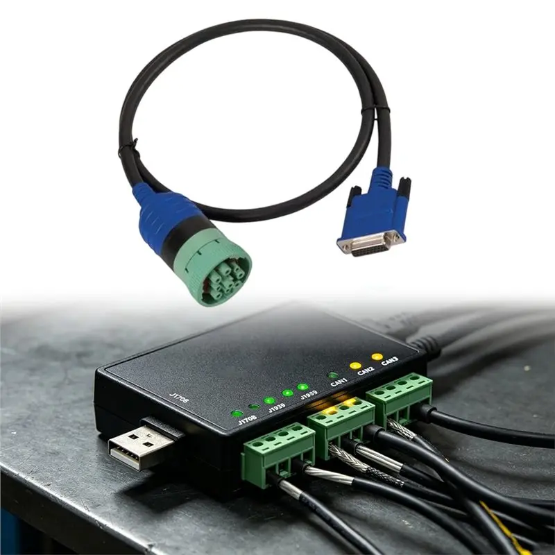 9 Pin Deutsch Cable USB Link 2 And Link 3 Cable For Deutsch Adapter Cable