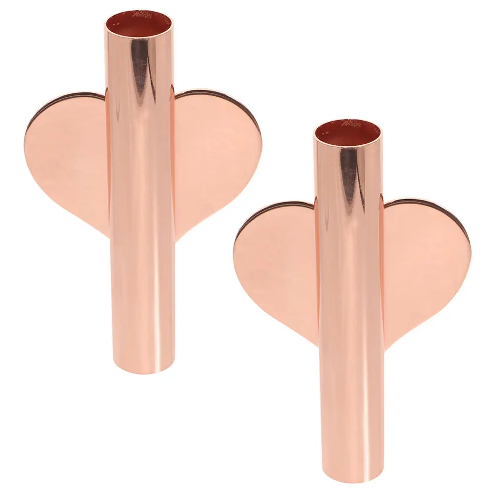 

2Pcs Wall Flower Vase Iron Wall Mounted Metal Tube Decor for Home Garden Wedding Party Hanging Vases for Flowers