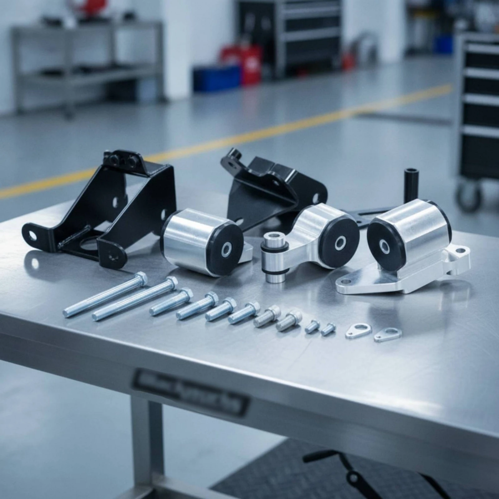 Engine Mount Swap Kit Machined Engine Swap Mount Kit Robust AllComplete for Car Enthusiasts, Garage Builds