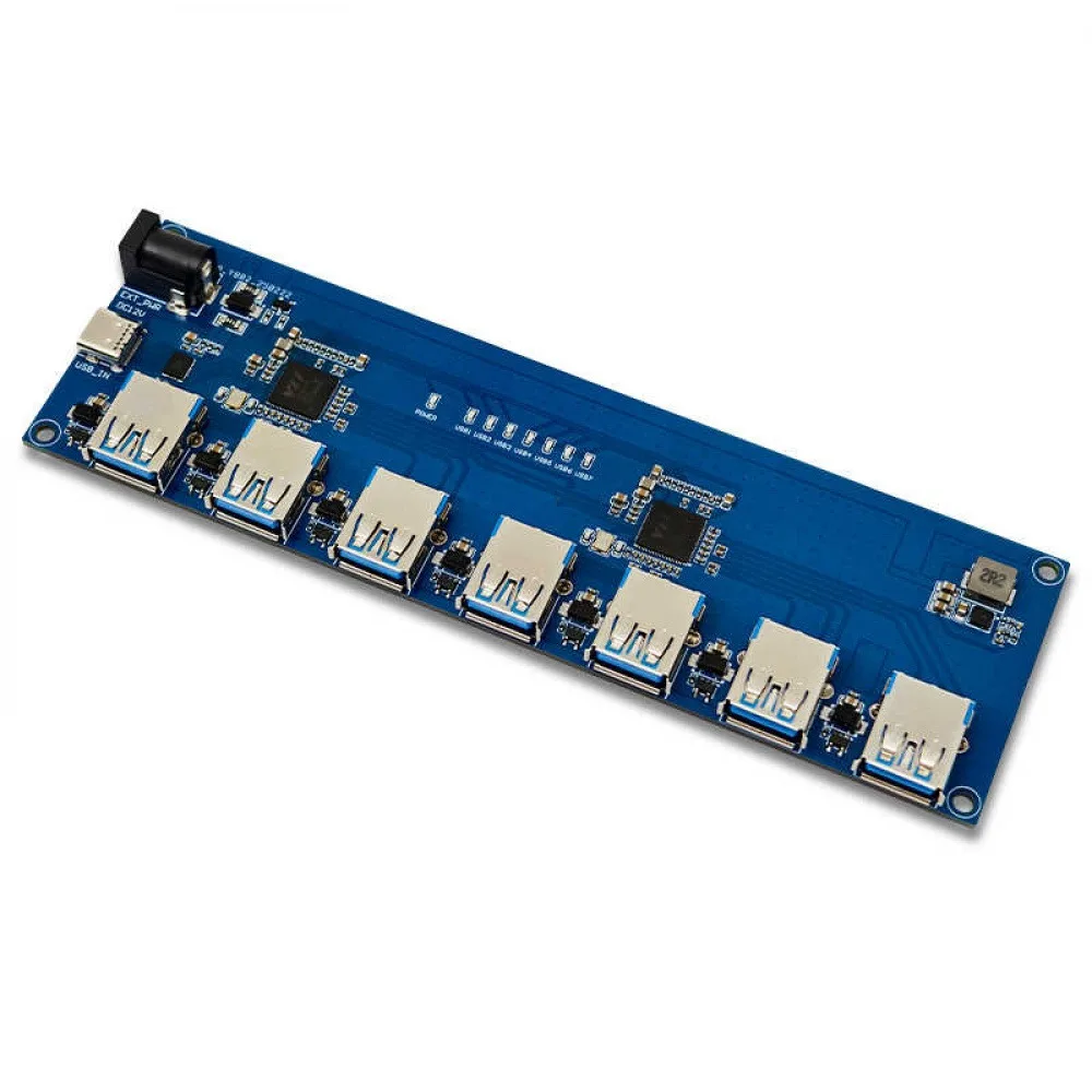 VL817 Hub Module USB3.0 3.1 HUB High-speed 1 to 7 Port Hub Type-C Interface HUB with Current Backflow Prevention Function