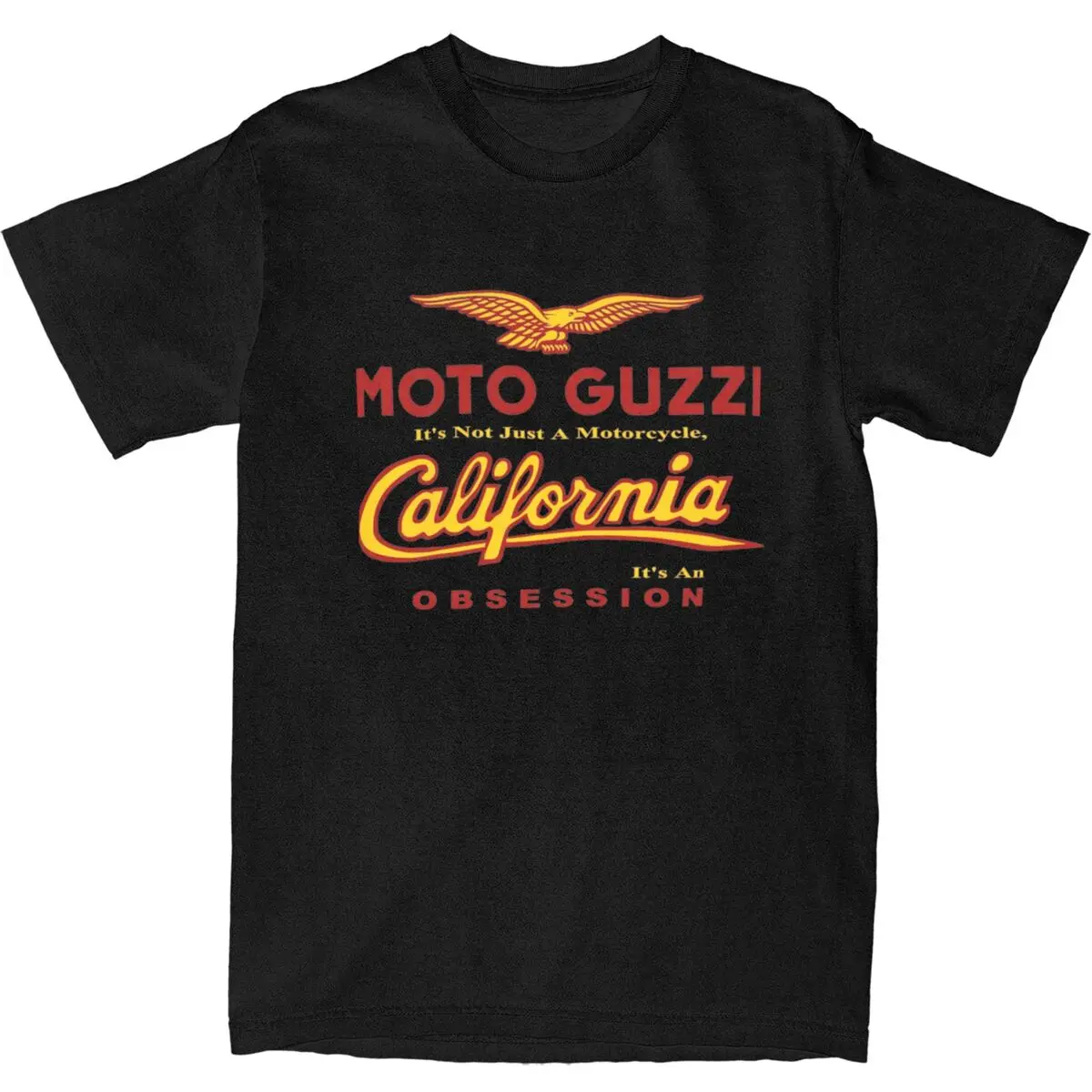 Moto Guzzi California 1100 Obsession T Shirt Male Motorcycle Racing Cotton T-Shirts Round Neck Hipster Tees Big Size Clothing