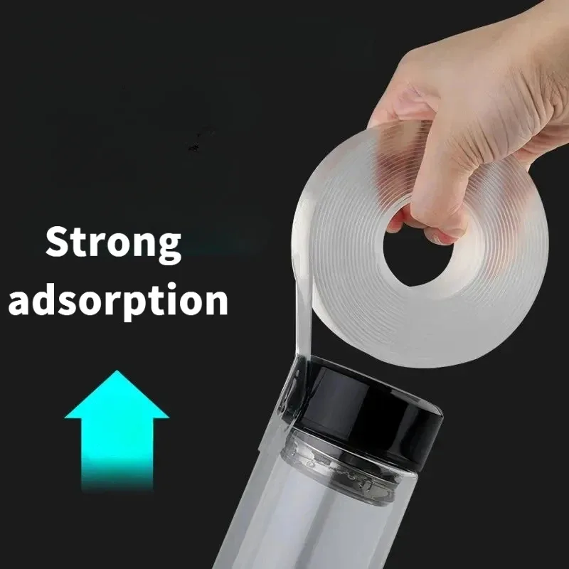 

【5cm*5m Nano Gel Tape】Invisible Strong Adhesive, Waterproof & Removable for Crafts, Acrylic, Wall Decor - No Residue