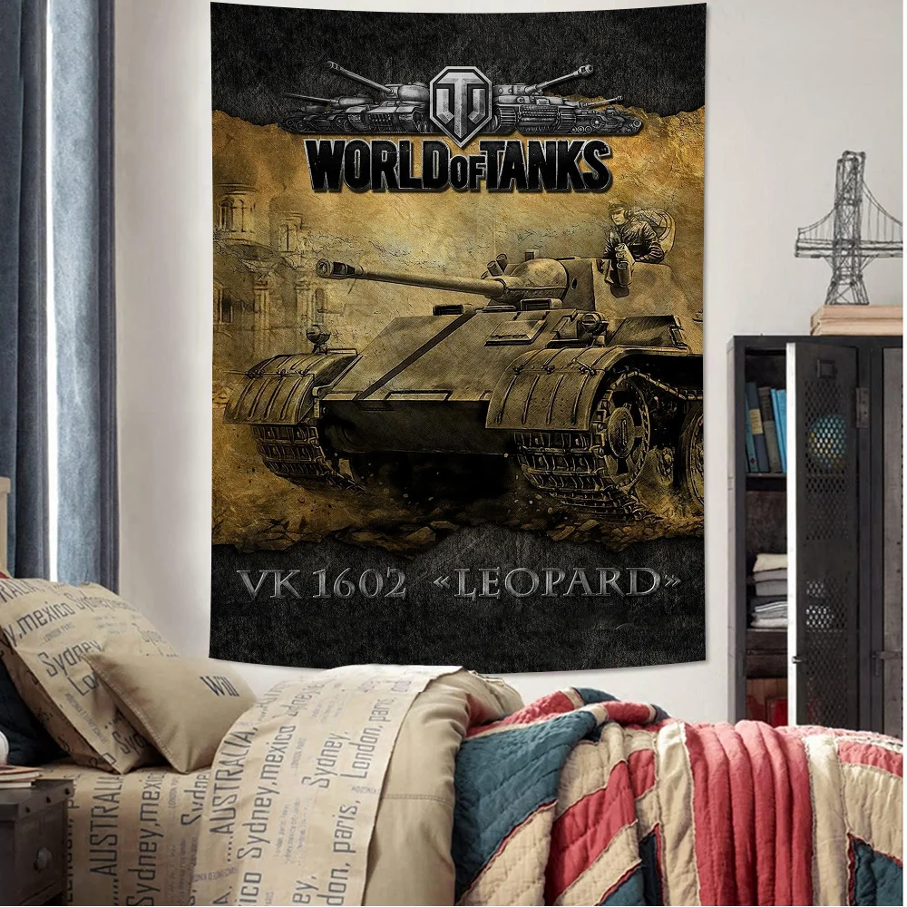 World Of Tanks Printed Large Wall Tapestry Cheap Hippie Wall Hanging Bohemian Wall Tapestries Mandala INS Home Decor