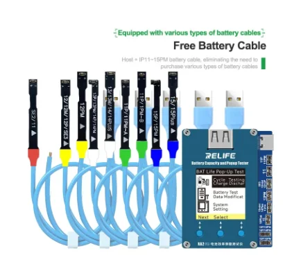 RELIFE-Testeur Pop-up de batterie XA2 Pro pour iPhone, 11, 12, 13, 14, 15, mise à jour sans câble, location et temps de subvention