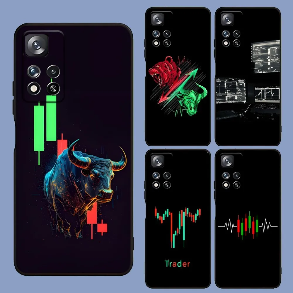 Day Trading Day Trader Trader Phone Case For Samsung Galaxy A13,A21s,A22,A31,A32,A52,A53,A71,A80,A91 Soft Black Cover