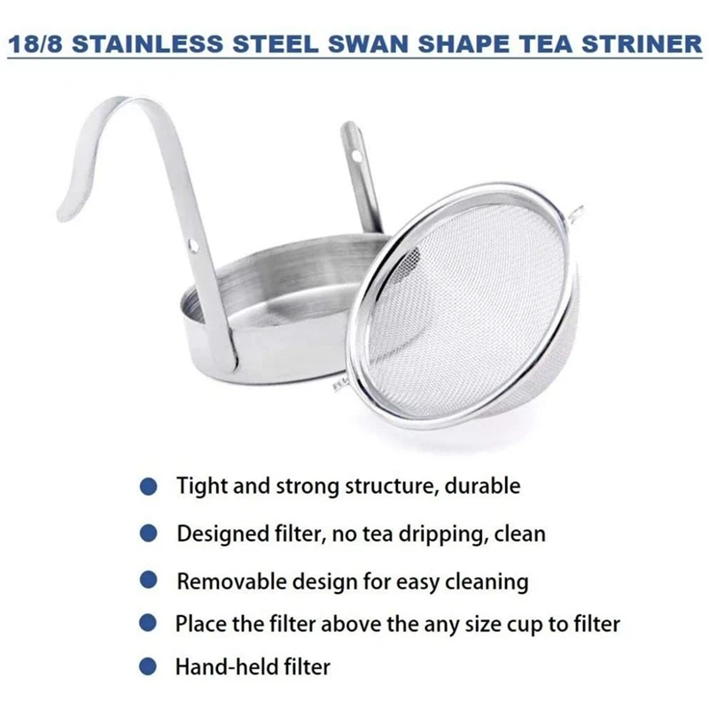 Theezeef Met Fijne Mesh Losse Theehouder Met Zeef Thee Accessoires Infuser Of Thee Steiler Voor Kopje Of Theekop