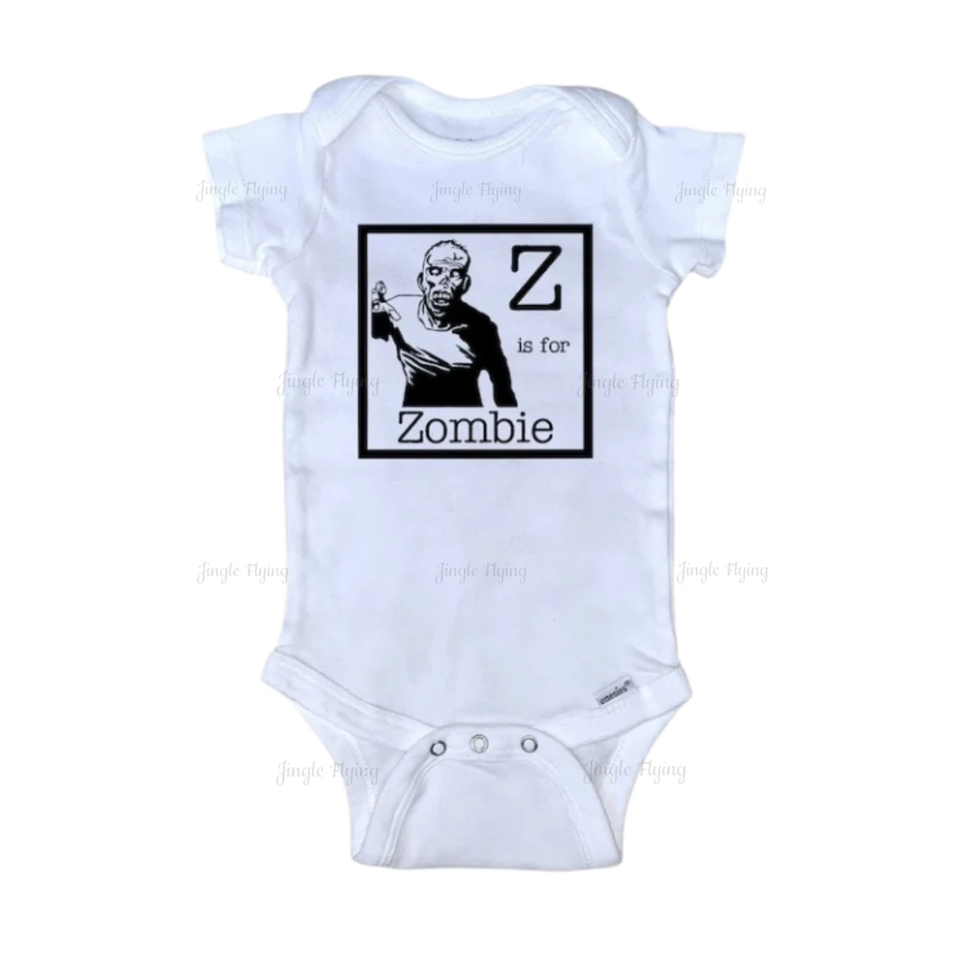 Baby Brains Baby Onesie Infant Bodysuit Zombie Brains Alphabet Funny Goth Punk Rock N Roll Baby Onsie Bodysuit Set