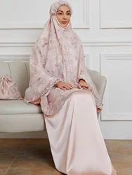 Ropa de oración musulmana para mujer, conjunto de falda larga Khimar Abaya, Mubarak, Niqab, Islam, jilbab 2024, Ramadán Eid, 2 piezas