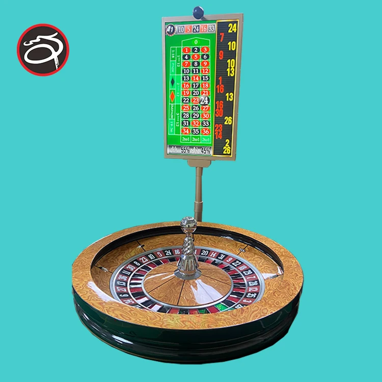 QINLONG Ruote per roulette in legno massello di alta qualità di lusso da 32 pollici Grado professionale da casinò per sport indoor