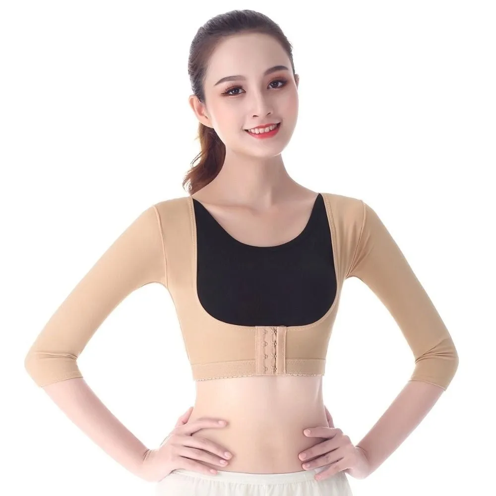 

Chest Brace Push Up Body Shaper Shoulder Pulling Long Sleeve Slimming Shaperwear Women Shockproof Adjustable