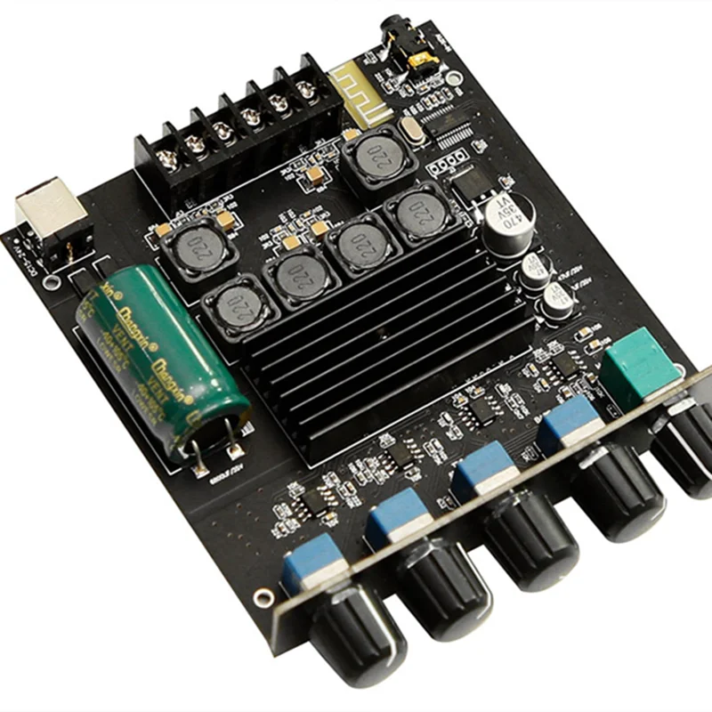 Новый цифровой Bluetooth 100 домашний аудиоусилитель сабвуфера DC24V 50 Вт * 2 + 2,1 Вт TPA3116 5,0 каналов класса D