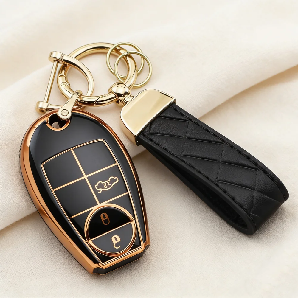 Funda de TPU para llave de coche, funda antiarañazos para Dodge Challenger Charger Magnum Journey Ram Jeep Commander Grand Cherokee Chrysler 300