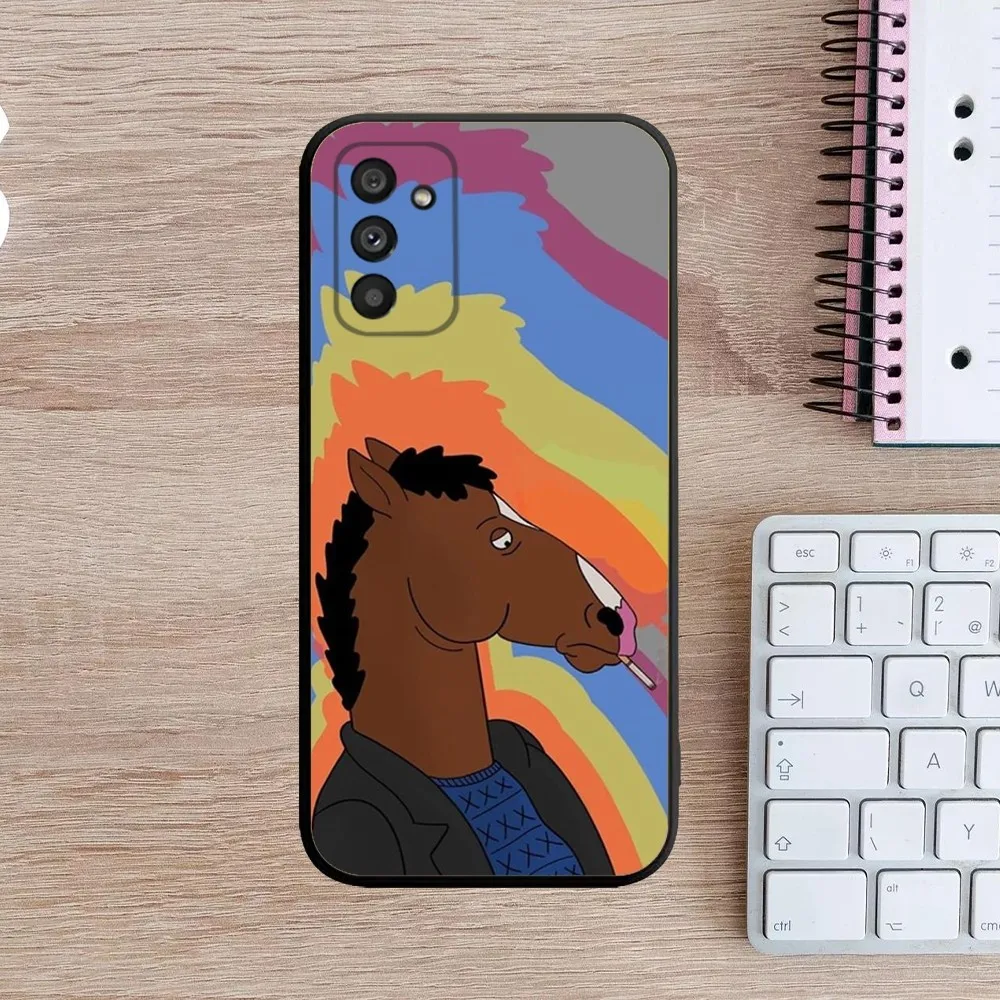 B-BoJack Horsemans Phone Case For Samsung Galaxy A13,A21s,A22,A31,A32,A52,A53,A71,A80,A91 Soft Black Cover