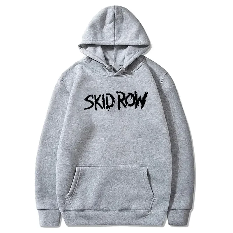 2023 American Classic Skid Row Men\'s and Women\'s Sweatshirts Retro Rock Band Hooded Trend Street Style Hip-hop Couple Hoodie Men