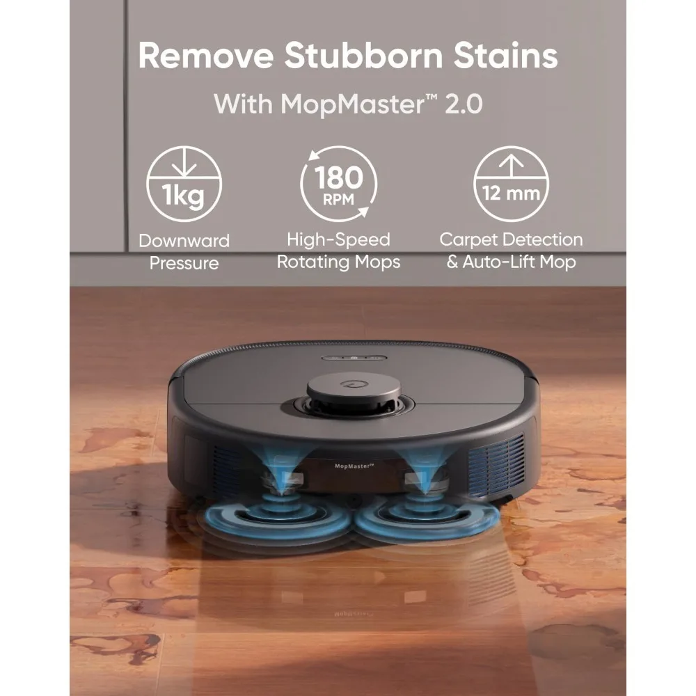 Commercial Washing Robots, Robot Vacuum And Mop, 8,000 Pa Suction, AI Obstacle Avoidance & Auto Mop Washin, Washing Robots