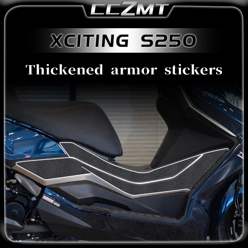 

For KYMCO XCITING S250 stickers fuel tank stickers armor stickers carbon fiber protective stickers accessory modifications