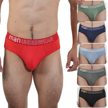 Męskie duże majtki męskie wygodne kalesony męskie seksowne prezenty bielizna Stunend oddychające trójkątne majtki Para Hombres 2025