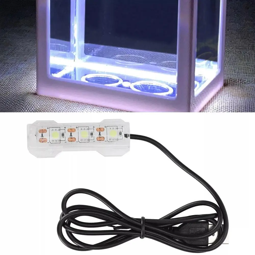 Aquarium Fish Tank LED Light Plastic Small Aquarium Plants Lighting Landscape Fish Tank USB Light Aquarium Decorative Lamp