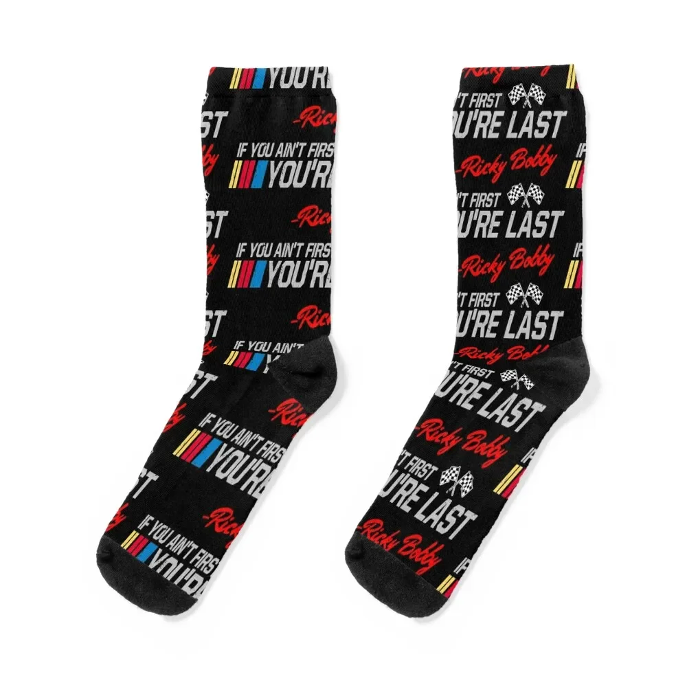 Vintage Ricky Bobby - If You Ain't First, You're Last - Superior Graphics Socks floral cute Socks Ladies Men's